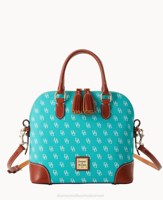 Dooney & Bourke Gretta kuppel taske JV0J619 poser Hav skum
