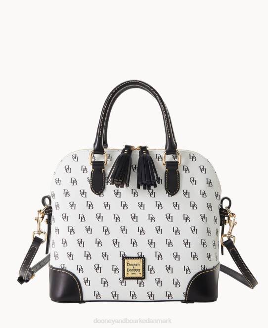 Dooney & Bourke Gretta kuppel taske JV0J620 poser hvid