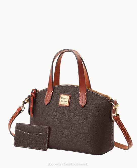 Dooney & Bourke Rubypose med småsten med karton JV0J718 poser brun tmoro