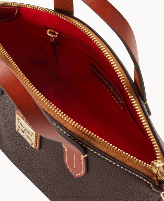 Dooney & Bourke Rubypose med småsten med karton JV0J718 poser brun tmoro