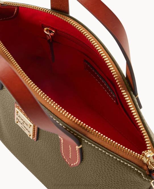 Dooney & Bourke Rubypose med småsten med karton JV0J724 poser oliven