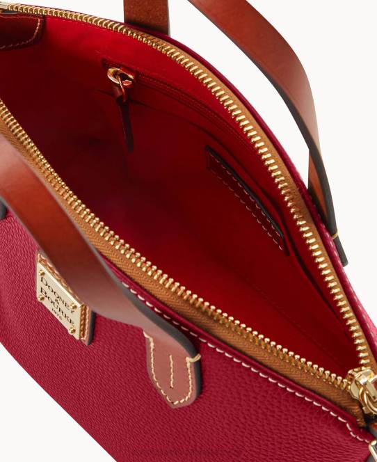 Dooney & Bourke Rubypose med småsten med karton JV0J726 poser vin
