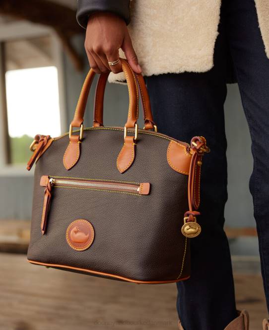 Dooney & Bourke alt vejr læder 3.0 kuppeltaske 30 JV0J249 poser sort