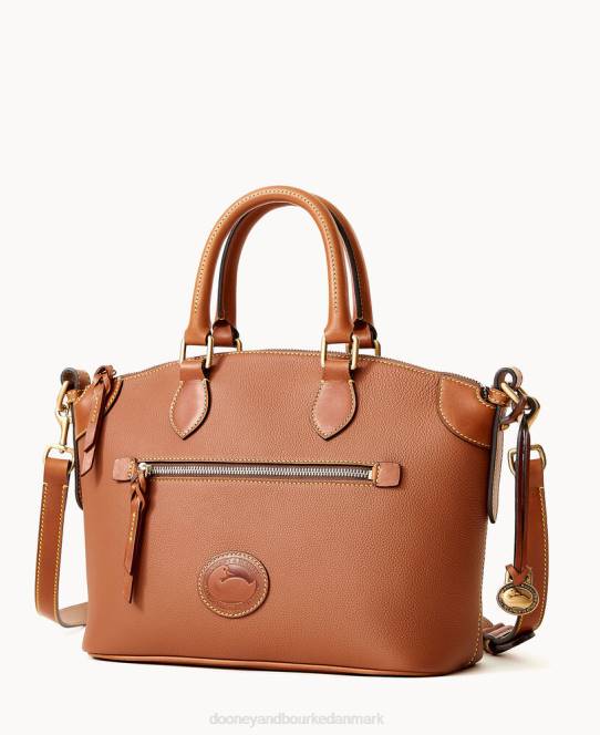 Dooney & Bourke alt vejr læder 3.0 kuppeltaske 30 JV0J250 poser karamel