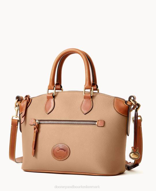 Dooney & Bourke alt vejr læder 3.0 kuppeltaske 30 JV0J254 poser taupe