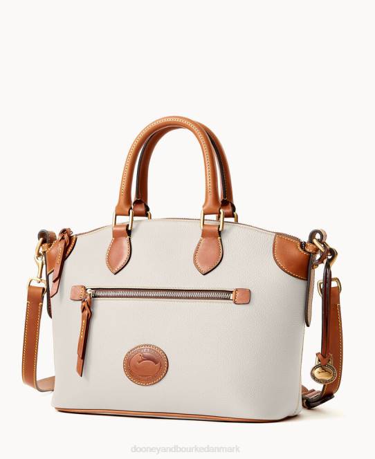 Dooney & Bourke alt vejr læder 3.0 kuppeltaske 30 JV0J255 poser vanilje