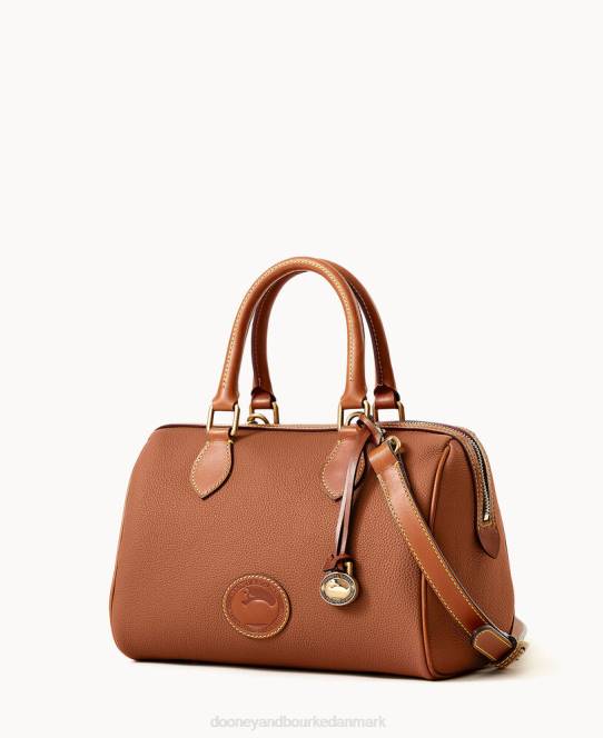 Dooney & Bourke alt vejr læder 3.0 tønde taske 28 JV0J266 poser karamel