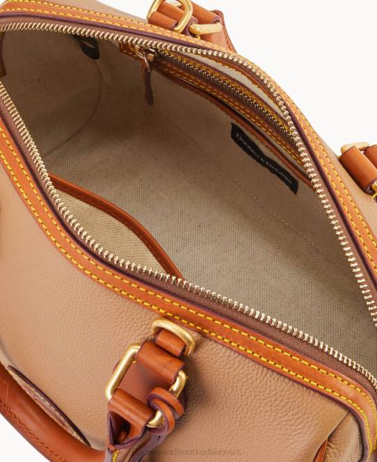 Dooney & Bourke alt vejr læder 3.0 tønde taske 28 JV0J269 poser taupe