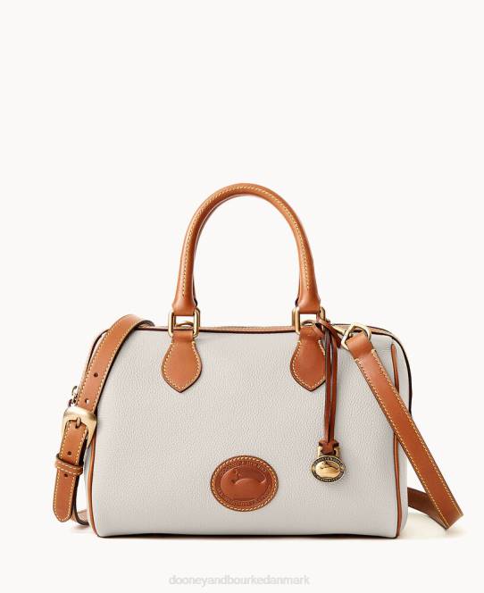 Dooney & Bourke alt vejr læder 3.0 tønde taske 28 JV0J270 poser vanilje