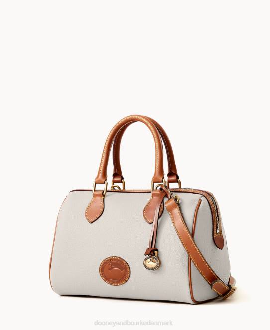 Dooney & Bourke alt vejr læder 3.0 tønde taske 28 JV0J270 poser vanilje