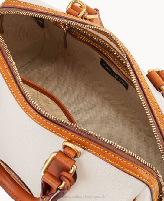 Dooney & Bourke alt vejr læder 3.0 tønde taske 28 JV0J270 poser vanilje