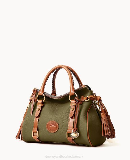 Dooney & Bourke alt vejr læder 3.0 taske 30 JV0J230 poser grøn
