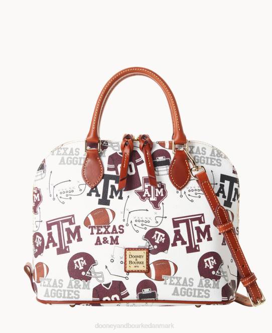 Dooney & Bourke collegiate texas achr(38)m lynlåstaske med lynlås JV0J276 poser texas a&m
