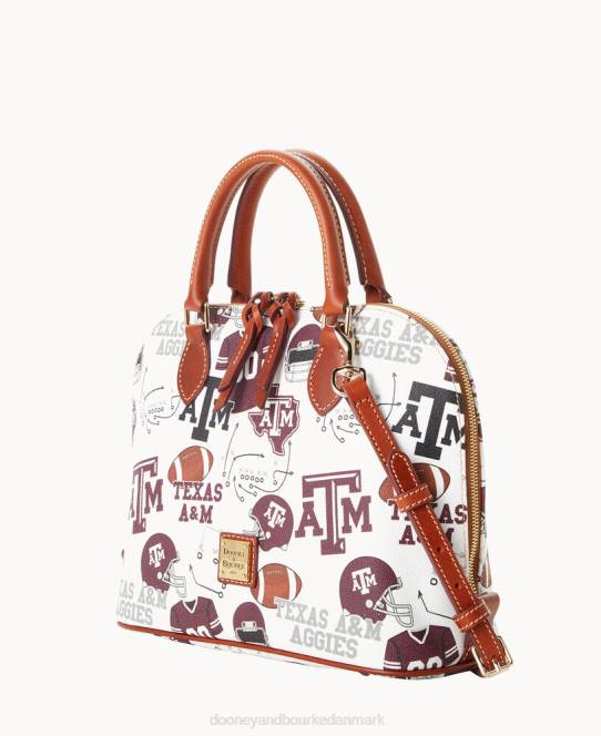 Dooney & Bourke collegiate texas achr(38)m lynlåstaske med lynlås JV0J276 poser texas a&m