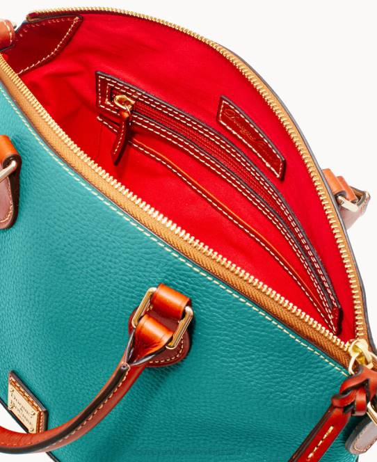Dooney & Bourke darcy taske af småsten JV0J590 poser grøn mynte