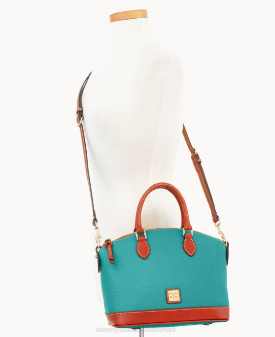 Dooney & Bourke darcy taske af småsten JV0J590 poser grøn mynte