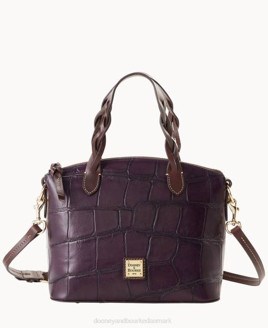 Dooney & Bourke denison lille heidi taske JV0J670 poser blomme vin