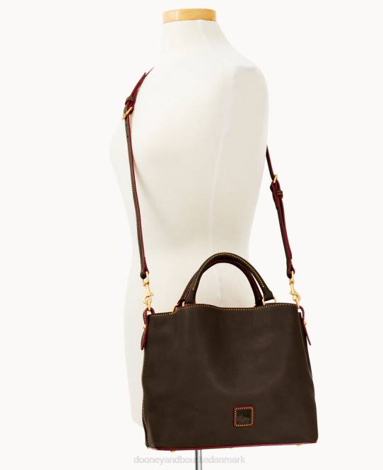 Dooney & Bourke florentinsk lille brenna JV0J192 poser brun tmoro