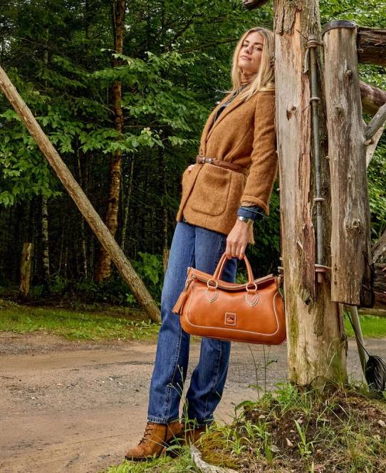 Dooney & Bourke florentinsk stor taske JV0J639 poser rød