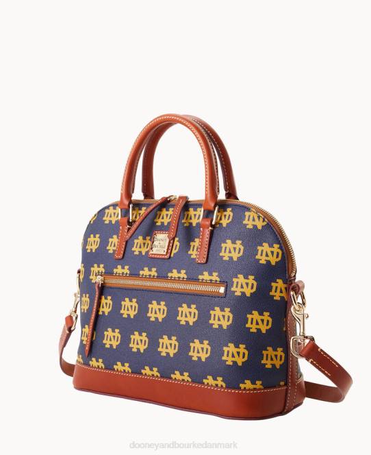 Dooney & Bourke kollegial kuppeltaske med lynlås JV0J320 poser Notre Dame