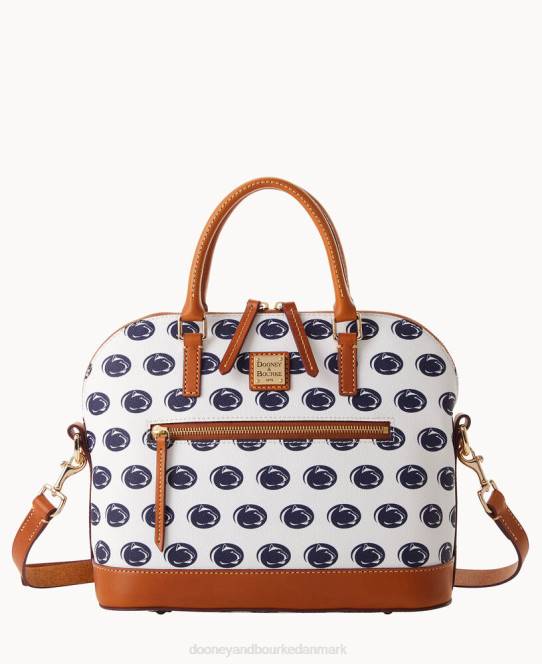 Dooney & Bourke kollegial kuppeltaske med lynlås JV0J342 poser penn stat