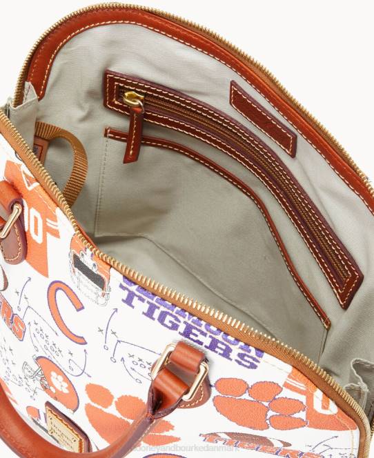 Dooney & Bourke kollegial lynlåstaske med lynlås JV0J285 poser Clemson
