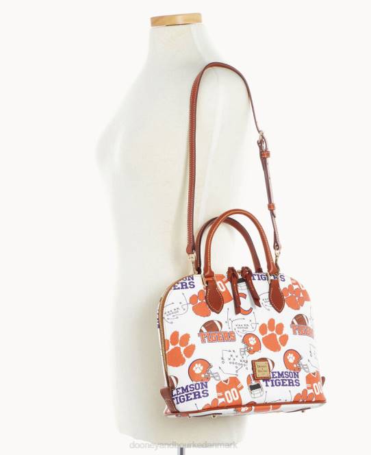 Dooney & Bourke kollegial lynlåstaske med lynlås JV0J285 poser Clemson