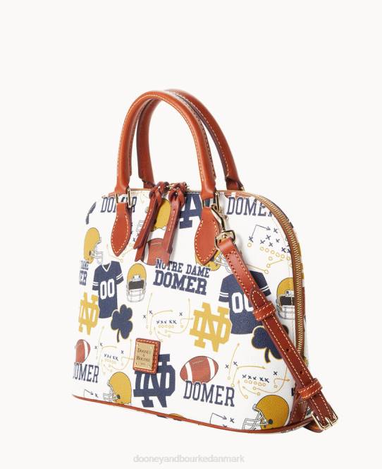 Dooney & Bourke kollegial lynlåstaske med lynlås JV0J323 poser Notre Dame