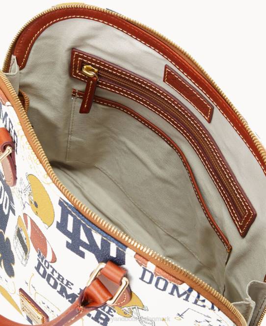 Dooney & Bourke kollegial lynlåstaske med lynlås JV0J323 poser Notre Dame