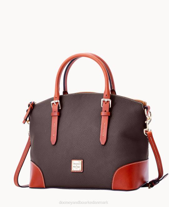 Dooney & Bourke kuppeltaske med småsten JV0J573 poser brun tmoro