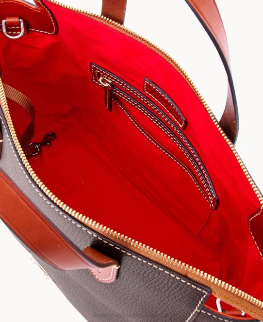 Dooney & Bourke kuppeltaske med småsten JV0J573 poser brun tmoro