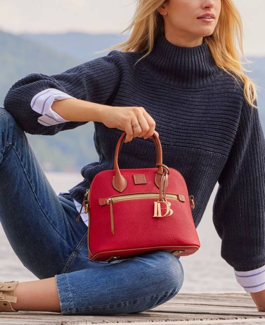 Dooney & Bourke kuppeltaske med småsten JV0J9 poser sort