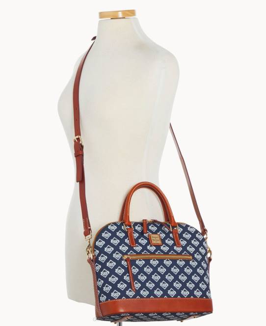 Dooney & Bourke mlb kuppeltaske med lynlås JV0J290 poser stråler