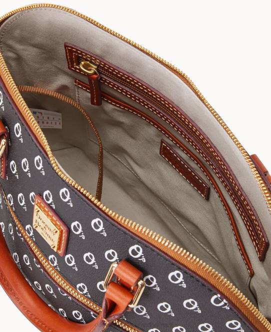 Dooney & Bourke mlb kuppeltaske med lynlås JV0J295 poser orioler
