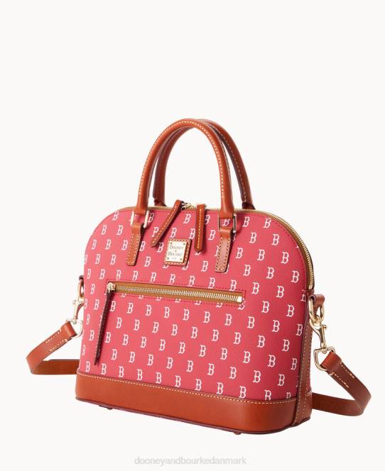 Dooney & Bourke mlb kuppeltaske med lynlås JV0J302 poser red Sox