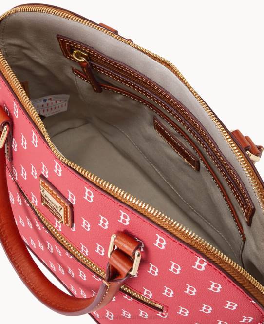 Dooney & Bourke mlb kuppeltaske med lynlås JV0J302 poser red Sox