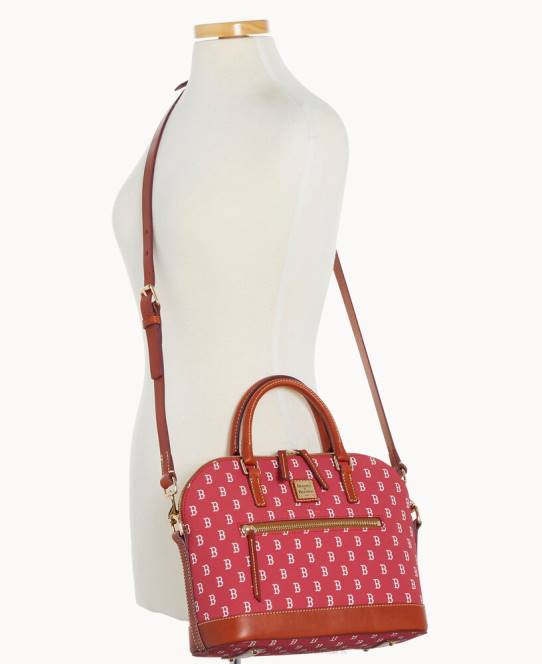 Dooney & Bourke mlb kuppeltaske med lynlås JV0J302 poser red Sox