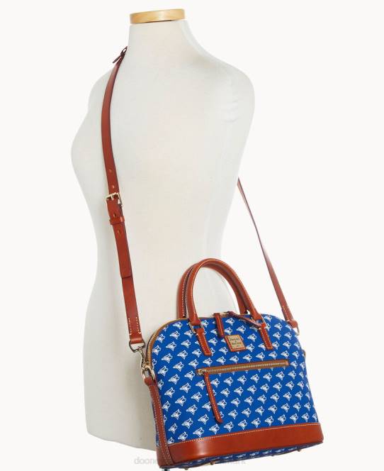 Dooney & Bourke mlb kuppeltaske med lynlås JV0J460 poser blåjaks