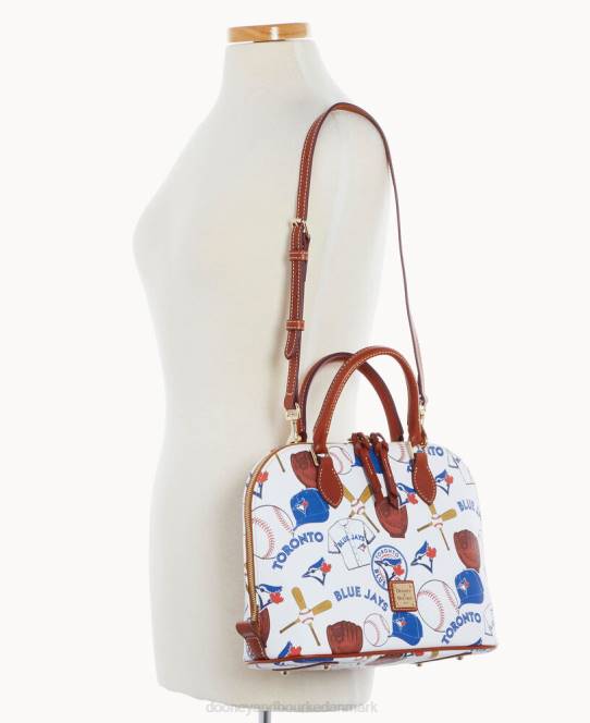 Dooney & Bourke mlb lynlåstaske med lynlås JV0J307 poser blåjaks