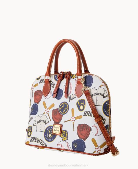 Dooney & Bourke mlb lynlåstaske med lynlås JV0J327 poser bryggere