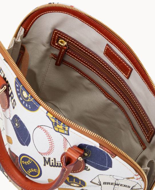 Dooney & Bourke mlb lynlåstaske med lynlås JV0J327 poser bryggere