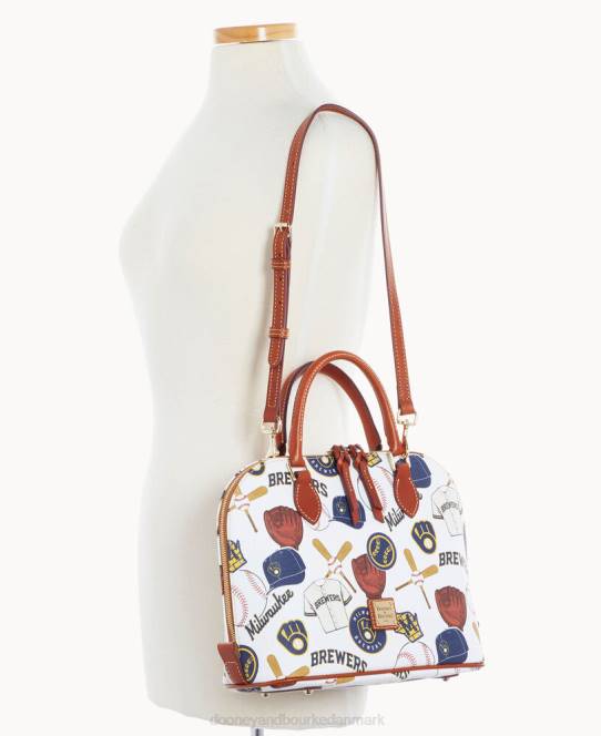Dooney & Bourke mlb lynlåstaske med lynlås JV0J327 poser bryggere