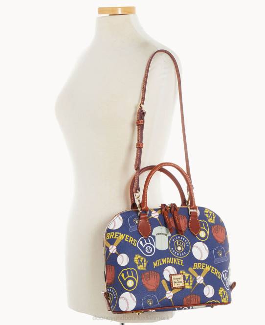 Dooney & Bourke mlb lynlåstaske med lynlås JV0J328 poser bryggere