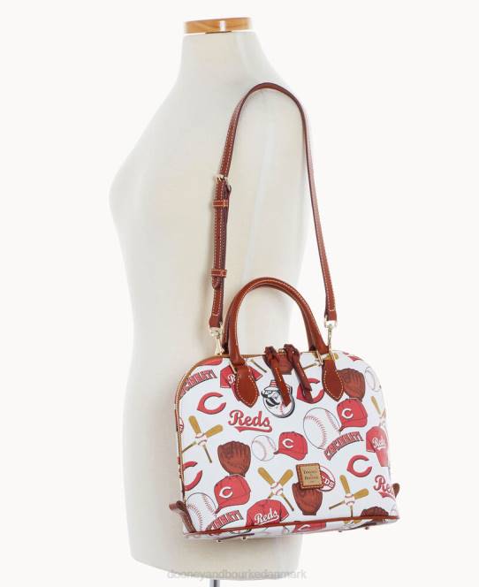 Dooney & Bourke mlb lynlåstaske med lynlås JV0J339 poser røde