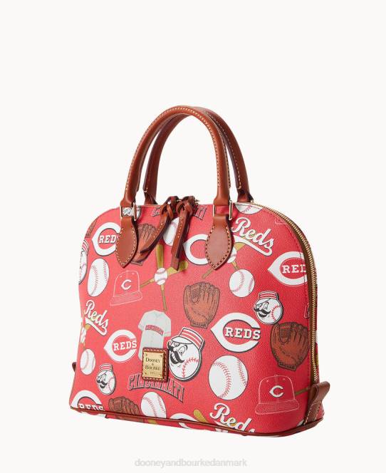 Dooney & Bourke mlb lynlåstaske med lynlås JV0J340 poser røde