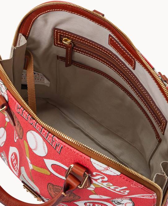 Dooney & Bourke mlb lynlåstaske med lynlås JV0J340 poser røde