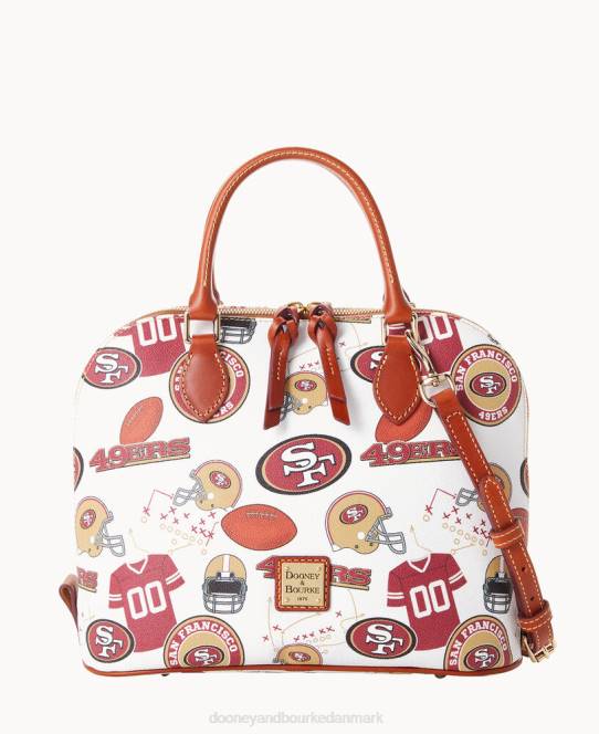 Dooney & Bourke nfl 49ers lynlåstaske med lynlås JV0J315 poser 49ers