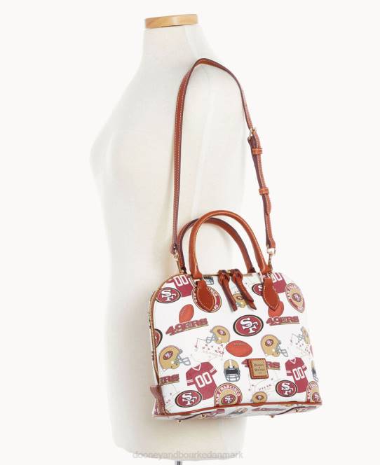 Dooney & Bourke nfl 49ers lynlåstaske med lynlås JV0J315 poser 49ers