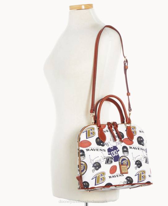Dooney & Bourke nfl lynlåstaske med lynlås JV0J318 poser ravne