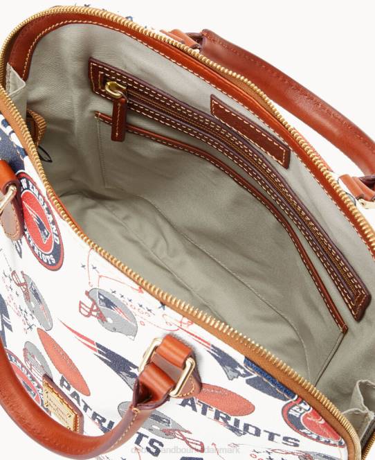 Dooney & Bourke nfl lynlåstaske med lynlås JV0J325 poser patrioter